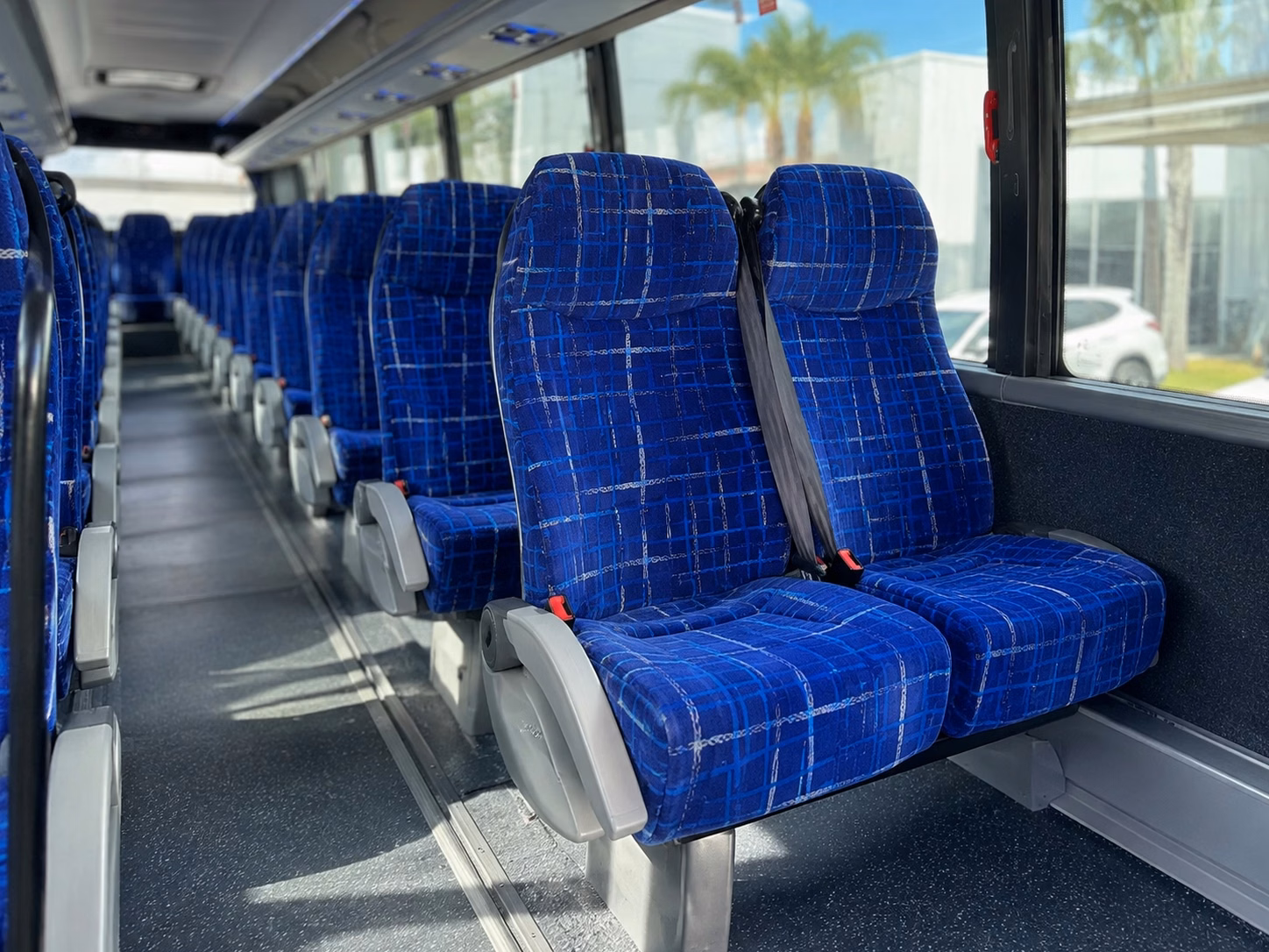 san mateo charter bus rental interior