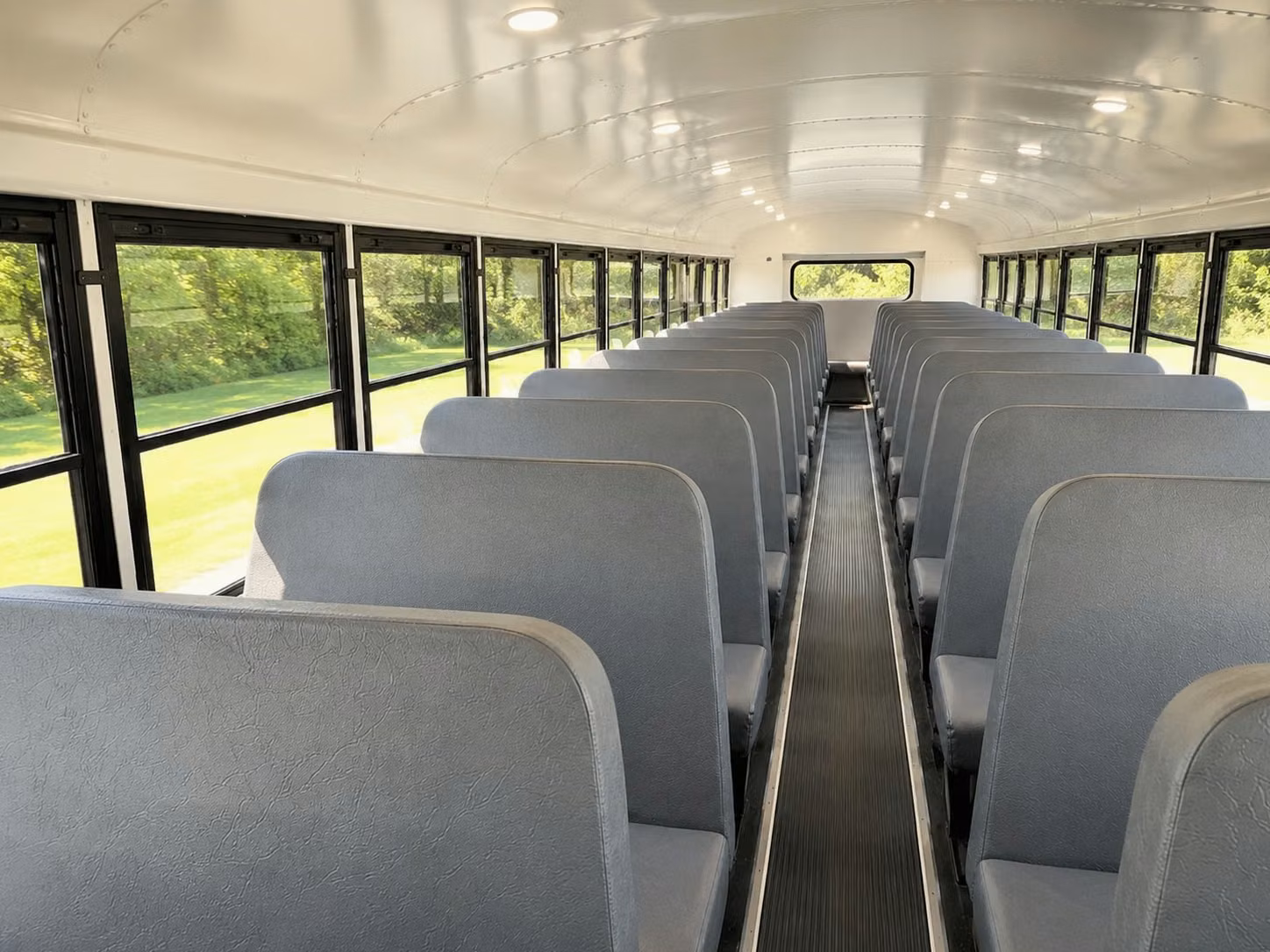 school bus inside